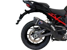 TERMINALE TITANIO NERO OMOLOGATO EU5+ TERMIGNONI PER DUCATI MULTISTRADA V4 / S 