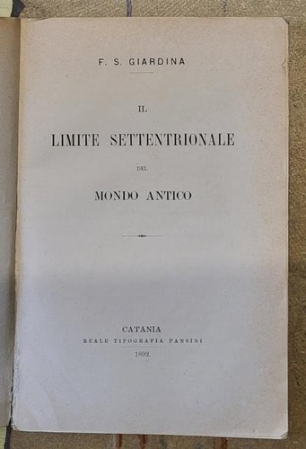 Giardina il limite - f.,