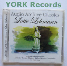 Lotte lehmann audio archive - lotte,