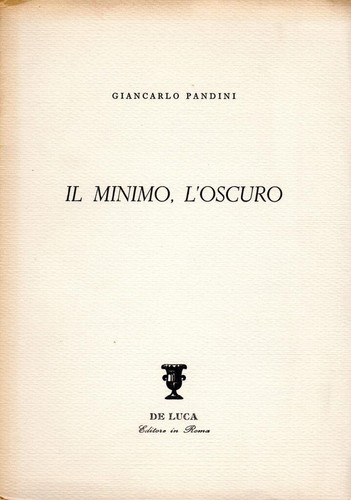 Minimo oscuro - minimo,, (dedica)
