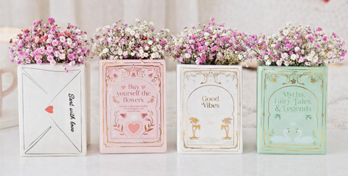 Book shaped vase ceramic - book,