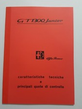 Manuale di officina workshop manual Alfa Romeo GT Scalino 1300 junior 1965 - 69