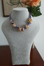 COLLANA CODA DI TOPO - LILLA e