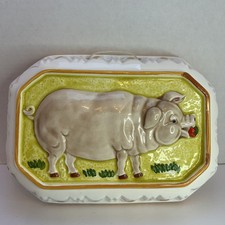 Vintage Ceramic Pig Mold For