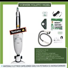FOLLETTO VORWERK VK220S HD65 PRODOTTO FIERISTICO CON TUBO KIT PUNTE E GARANZIA
