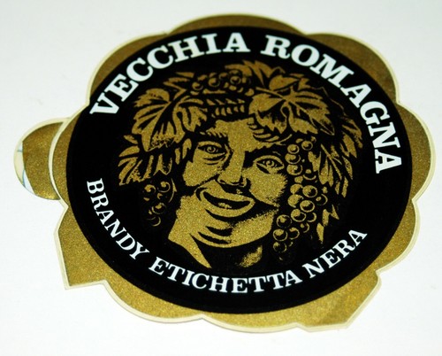 Adesivo vecchia romagna brandy - adesivo,