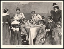 Print 1900 school kitchen - print,