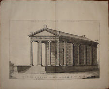 Stampa antica Tempio Fortuna