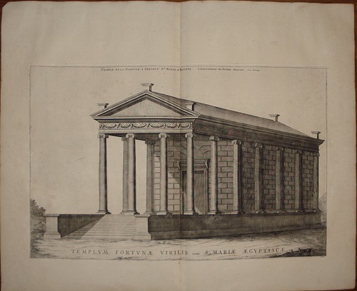 Stampa antica tempio - stampa,