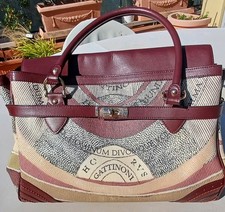 BORSA DONNA GATTINONI planetarium borsa a mano manico e inserti vera pelle