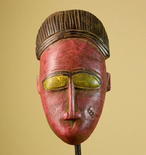 Maschera africana legno - maschera, in
