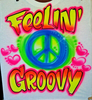 Custom airbrushed peace shirt - custom,