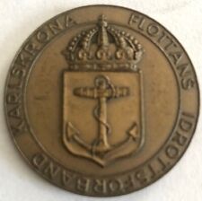 SCHWEDEN 1959, Preismedaille Handball, Marine-Sportverband, Bronze, 35 mm