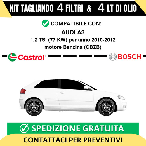Tagliando per audi 2 - a3, 1.2