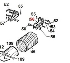 Supporto carrello rasaerba