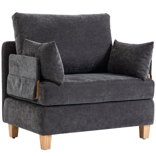 Homcom poltrona letto singola - letto,