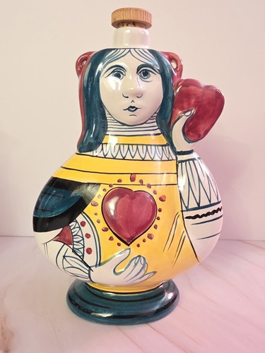 Decanter vino deruta maioliche - decanter,