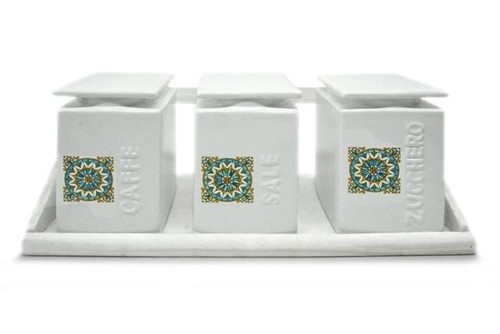 Set tris barattoli cucina - barattoli,