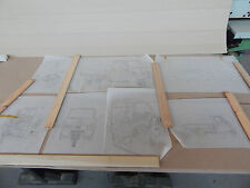 LOTTO DISEGNO TECNICO ORIGINALI TIPO PIAGGIO APE CAR 