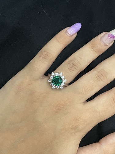 Anello con smeraldo 5ct - smeraldo, 1.5ct