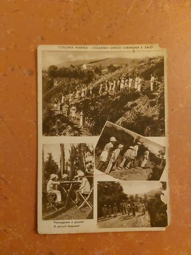 Rara cartolina collegio - collegio, civico