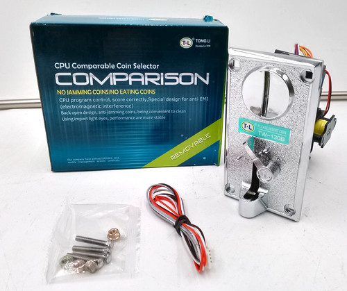 Comparative coin acceptor