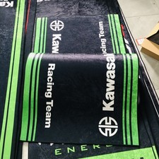 Per Kawasaki Tappetino Pit Moto Bici Officina Casa Garage Tappeto Natale