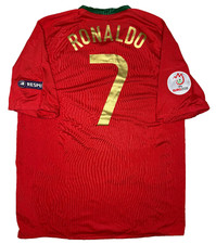 maglia vintage Cristiano Ronaldo Portugal vs Germany calcio Nike Euro 2008 XL