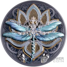 DRAGONFLY Steambeasts 5 oz moneta argento 10 $ Samoa 2026