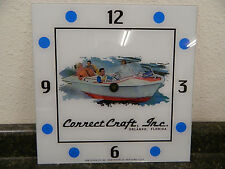 *NUOVO* 15" CORRETTO ARTIGIANATO BARCA MOTO D'ACQUA QUADRATO VETRO orologio FACCIA PER PAM 