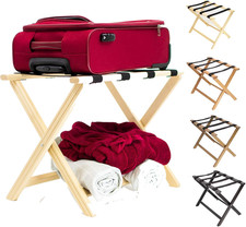 Porta Valigie Naturale Portavaligia Reggivaligie Legno Camera Letto Arredo Desig