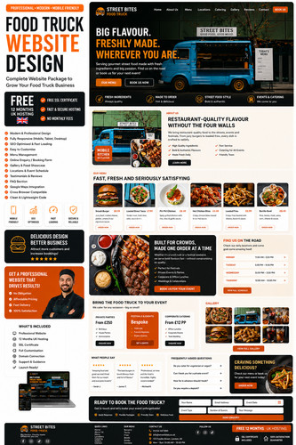 Sito web food truck - sito, hosting