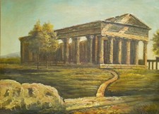 Quadro Antico Olio su tela 50x70