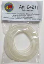 MANTUA MODEL RICAMBI AUTO RC TUBO AL SILICONE PER MISCELA 2x5x1000 mm ART 2421