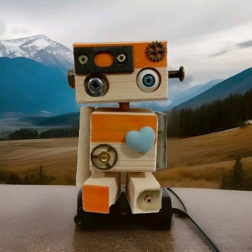 Robot legno arte fantasy - robot,