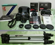 YASHICA FX-3 SUPER 2000 + custodia, lens ML 50MM f1.9, wide angle, flash, tripod