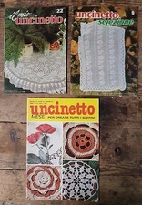 Uncinetto Mese + Il Mio Uncinetto + Uncinetto Selezione schede-istruzioni Ottimi