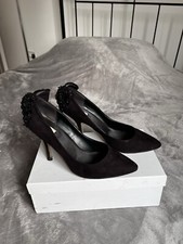 Scarpe corte nere con fiocco