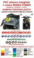 Adesivi Vespa 6 Giorni SEI numero personalizzato GTS Hpe GTV 250 300 stickers