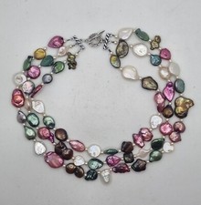 COLLANA A 3 FILI di perle