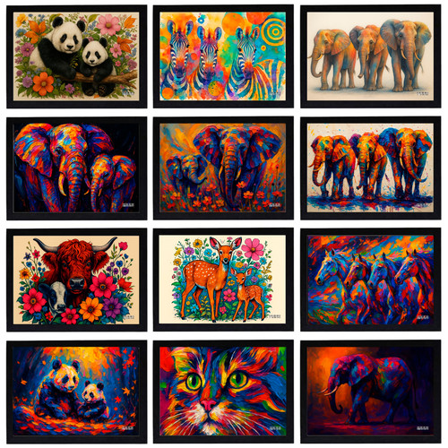 Poster animali alla moda - , panda