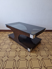 Tavolino con piano in vetro