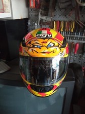 VALENTINO ROSSI CASCO VALE INTEGRALE MOTO AGV 46 LUNA MONDIALE 2001 *Tg XL 