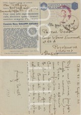 FRANCHIGIA WW2 1943 CAMICIA NERA GALUPPI - P.M. POSTA MILITARE 23 X PORDENONE