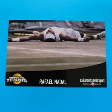 LA GAZZETTA DELLO SPORT I GRANDI DEL TENNIS RAFAEL NADAL CARTOLINA PUBBLICITARI
