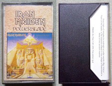 IRON MAIDEN POWERSLAVE MC CASSETTE TAPE ITALY 1984 AUDIOCASSETTA MUSICASSETTA