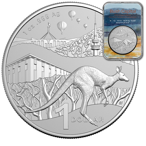 Moneta argento canguro - argento,