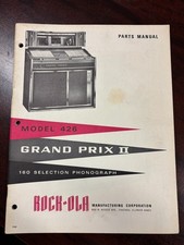 ORIGINALE-ROCK~OLA-MODELLO 426-GRAND PRIX II-160 SELEZIONE FONOGRAFO-MANUALE RICAMBI