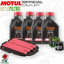 Kit tagliando Olio Motul 7100 + Filtri HONDA VFR 800 F 2003 Interceptor