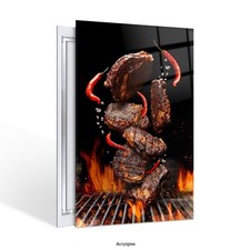 Quadro carne grigliata, cibo